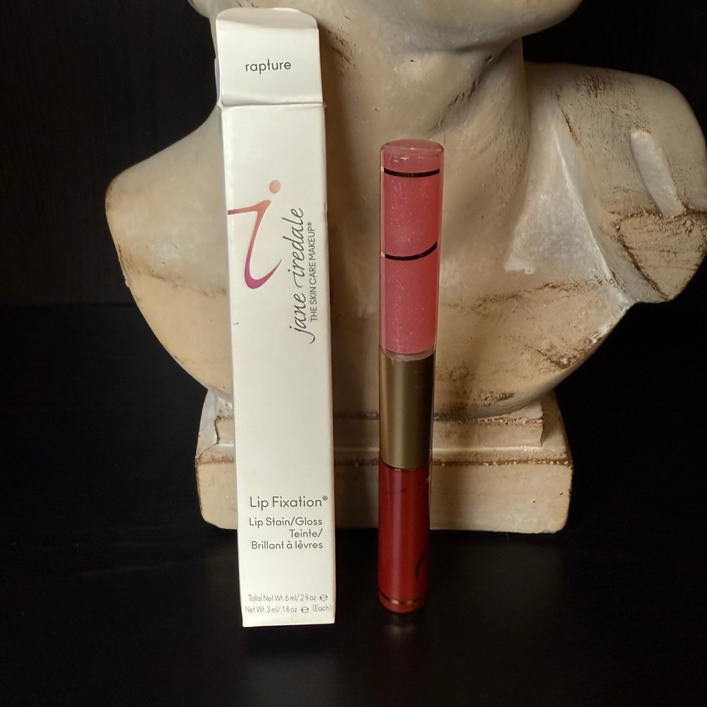 Jane Iredale Lip Fixation Duo Lip Stain and Gloss Rapture Mineral Makeup
